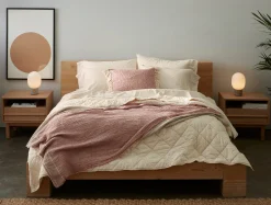 Coyuchi Topanga Organic Matelasse Striped Throw< Throws