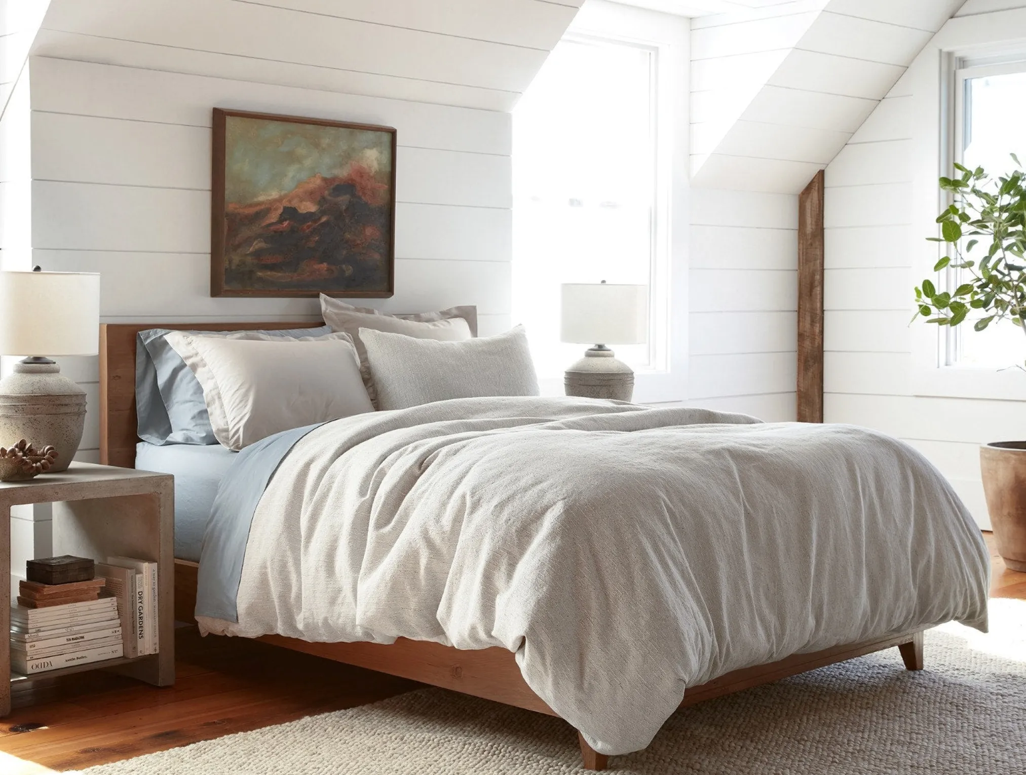 Coyuchi Toro Canyon Organic Duvet Set< Duvet Covers + Sets