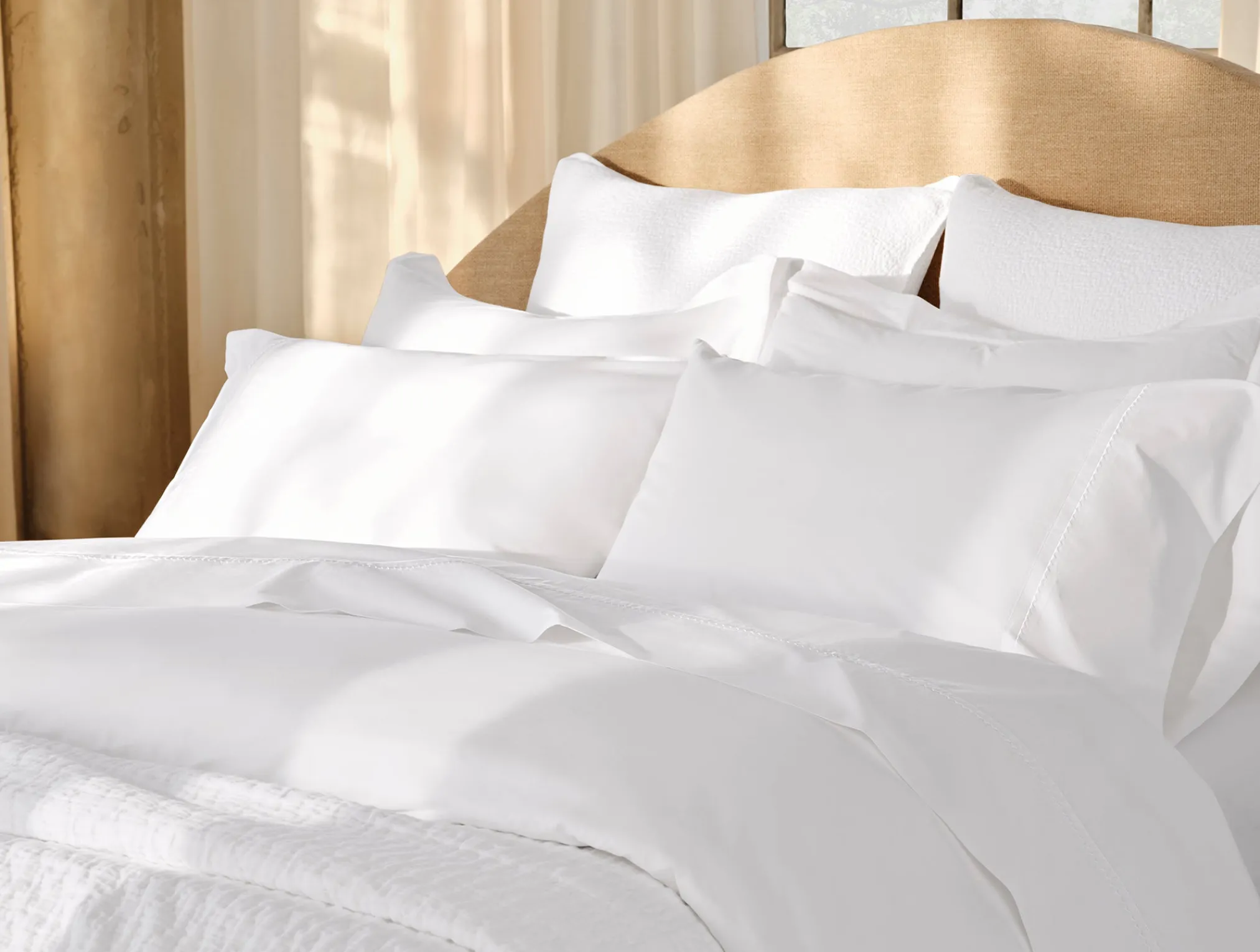 Coyuchi Trailing Embroidered Organic Percale Pillowcases< Pillowcases|Pillowcases