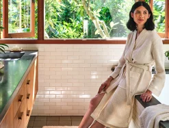Coyuchi Unisex Organic Waffle Robe< Bathrobes|Men's Sleep