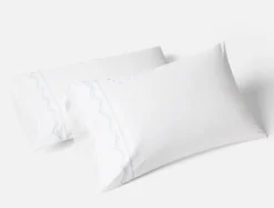Coyuchi Vista Embroidered Organic Pillowcases< Pillowcases|Pillowcases