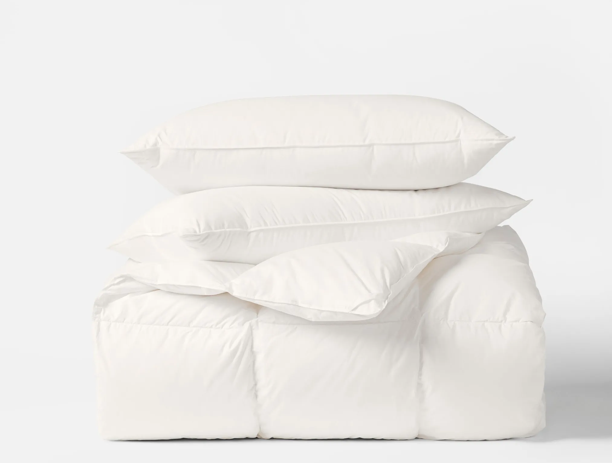 Coyuchi Winter Weight Down Bed Inserts Bundle< Bed Essential Bundles