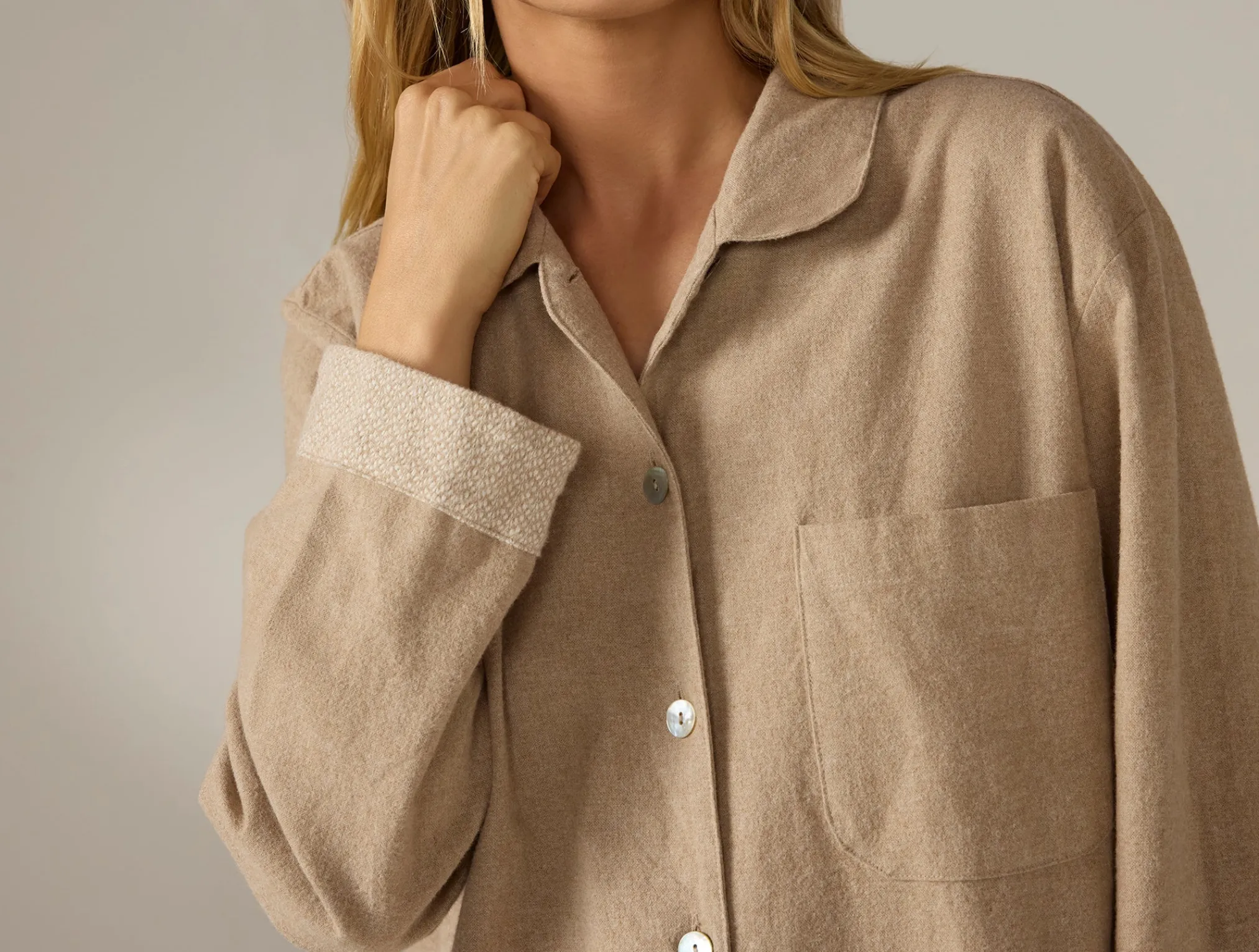 Coyuchi Women's Cloud Brushed Organic Flannel Nightshirt<Women Women's Sleep