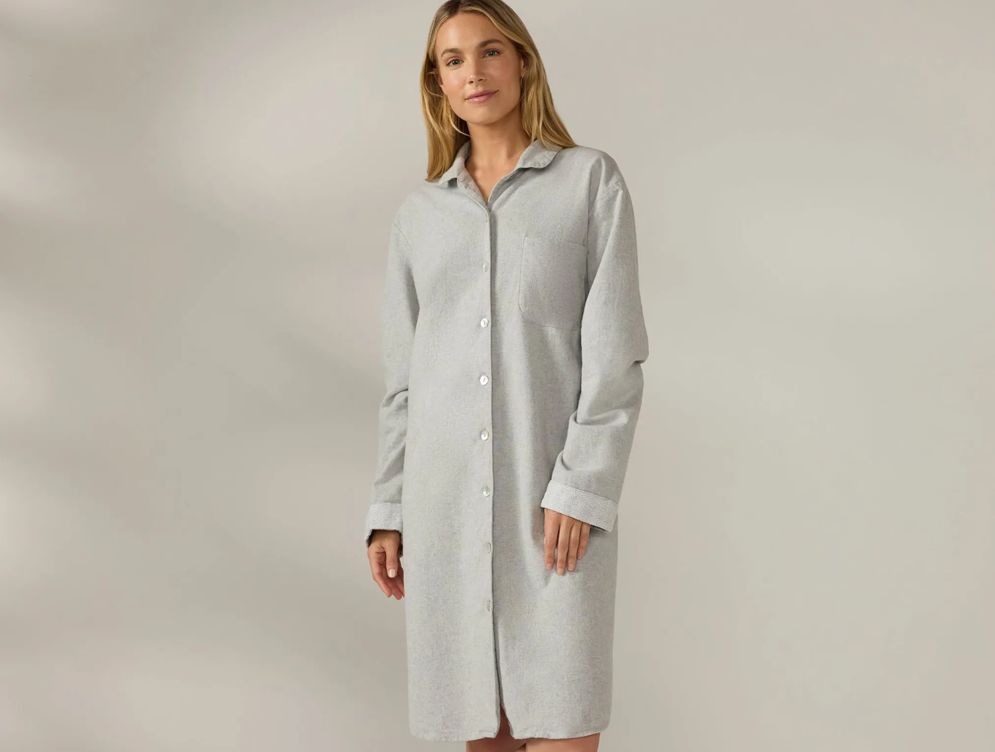 Coyuchi Women's Cloud Brushed Organic Flannel Nightshirt<Women Women's Sleep