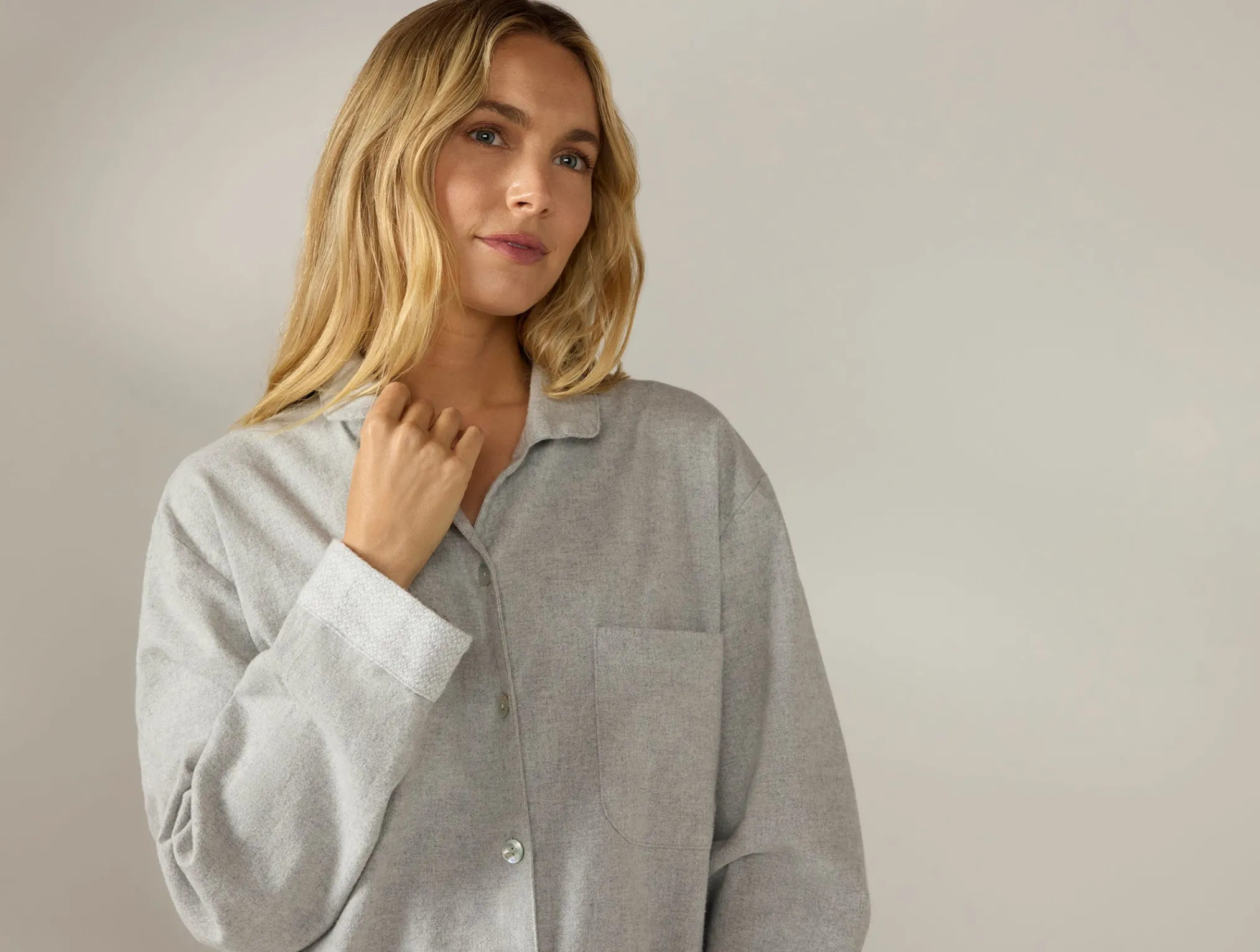 Coyuchi Women's Cloud Brushed Organic Flannel Nightshirt<Women Women's Sleep