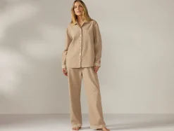 Coyuchi Women's Cloud Brushed Organic Flannel Pajama Set<Women Women's Sleep