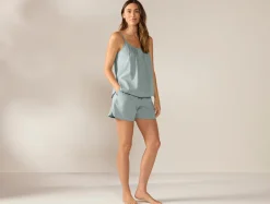 Coyuchi Women's Isla Organic Cotton Cami Short Set<Women Women's Sleep