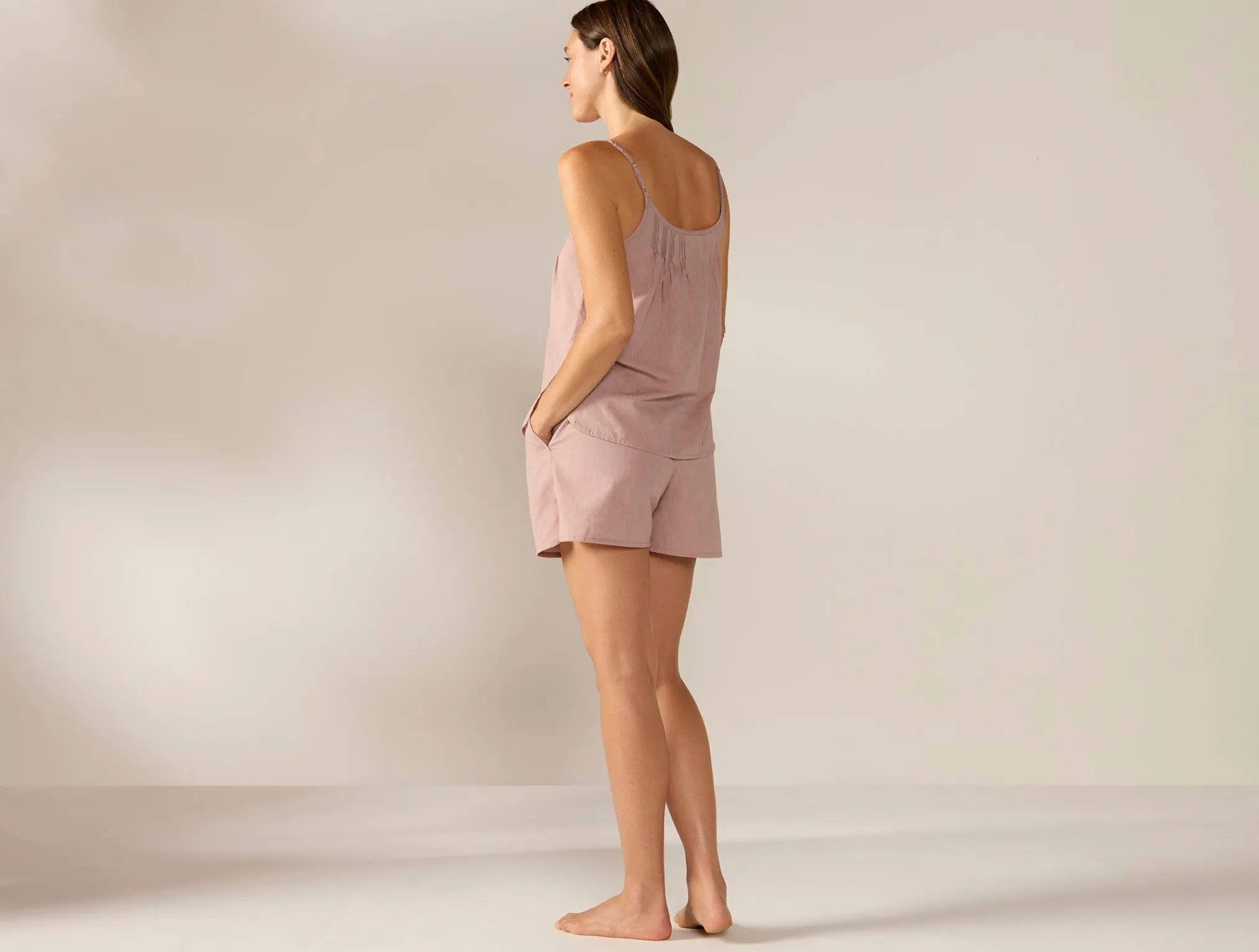 Coyuchi Women's Isla Organic Cotton Cami Short Set<Women Women's Sleep