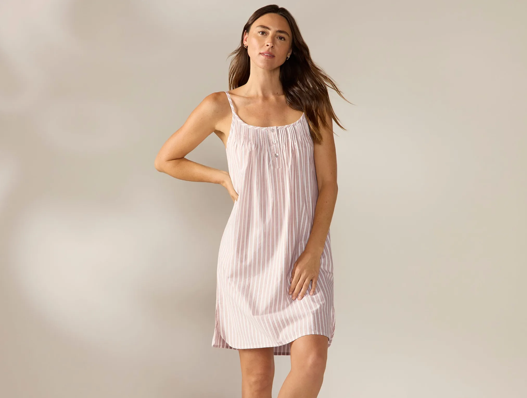 Coyuchi Women's Isla Organic Cotton Nightgown<Women Women's Sleep