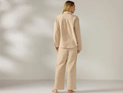Coyuchi Women's Isla Organic Cotton Long Sleeve Pajama Set<Women Women's Sleep