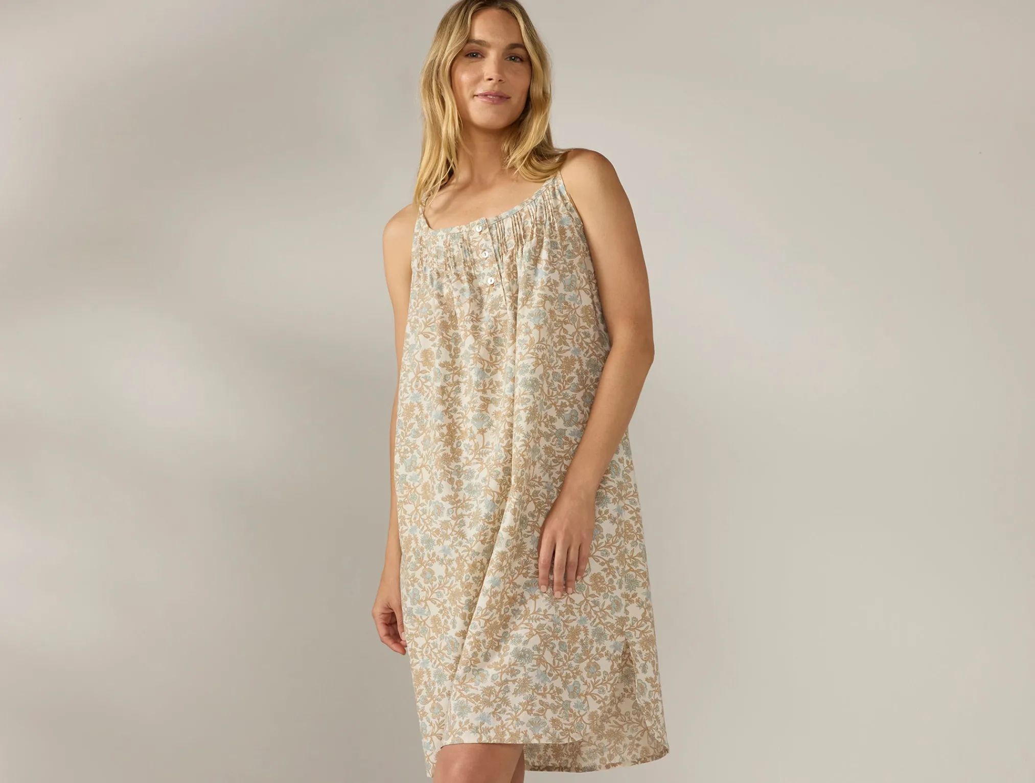 Coyuchi Women's Isla Organic Cotton Nightgown<Women Women's Sleep