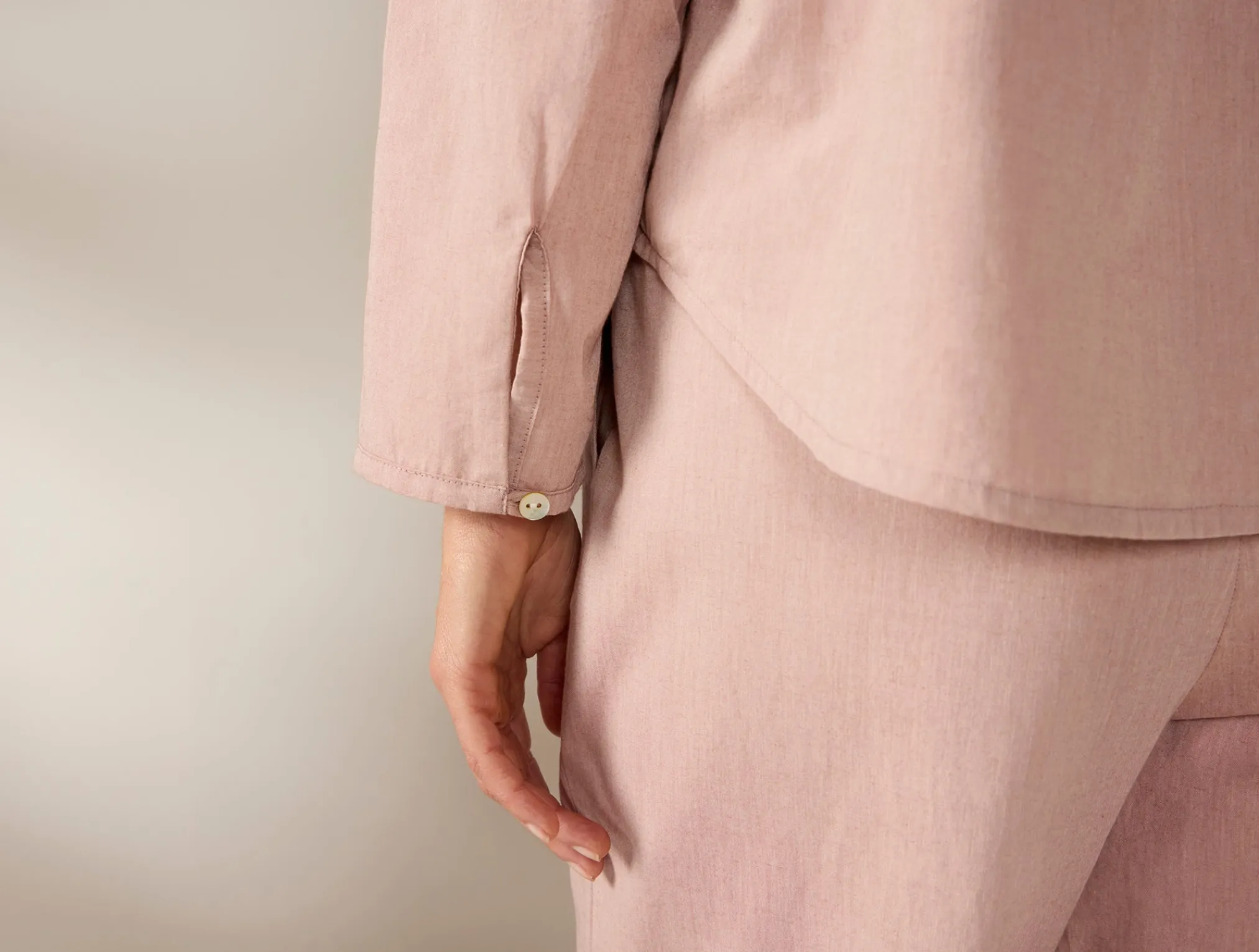 Coyuchi Women's Isla Organic Cotton Long Sleeve Pajama Set<Women Women's Sleep