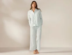 Coyuchi Women's Isla Organic Cotton Long Sleeve Pajama Set<Women Women's Sleep