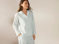 Coyuchi Women's Isla Organic Cotton Long Sleeve Pajama Set<Women Women's Sleep