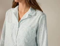 Coyuchi Women's Isla Organic Cotton Long Sleeve Pajama Set<Women Women's Sleep