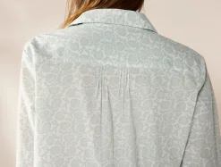 Coyuchi Women's Isla Organic Cotton Long Sleeve Pajama Set<Women Women's Sleep