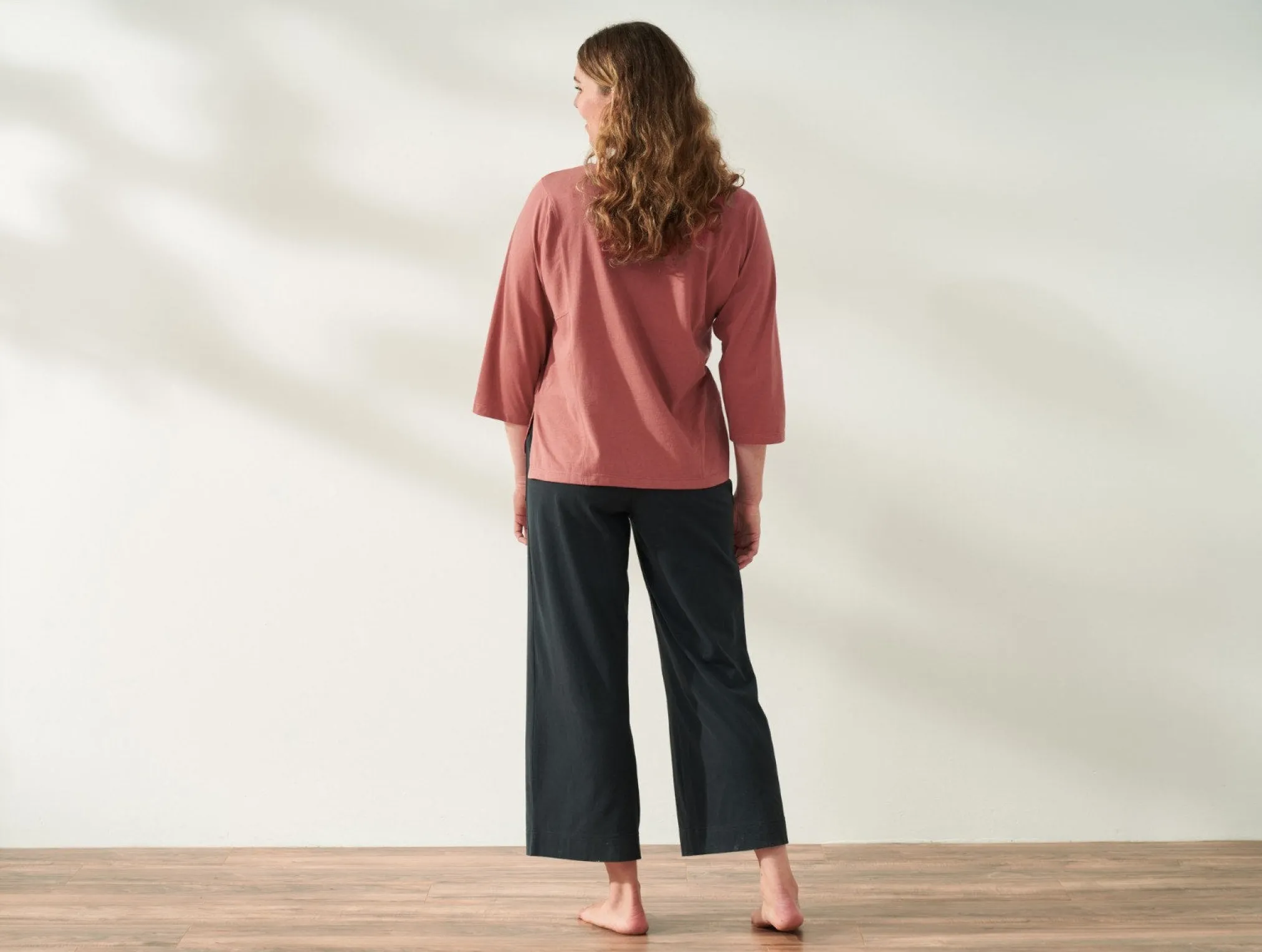 Coyuchi Women's Solstice Organic Wide Leg Crop Pants<Women Women's Sleep